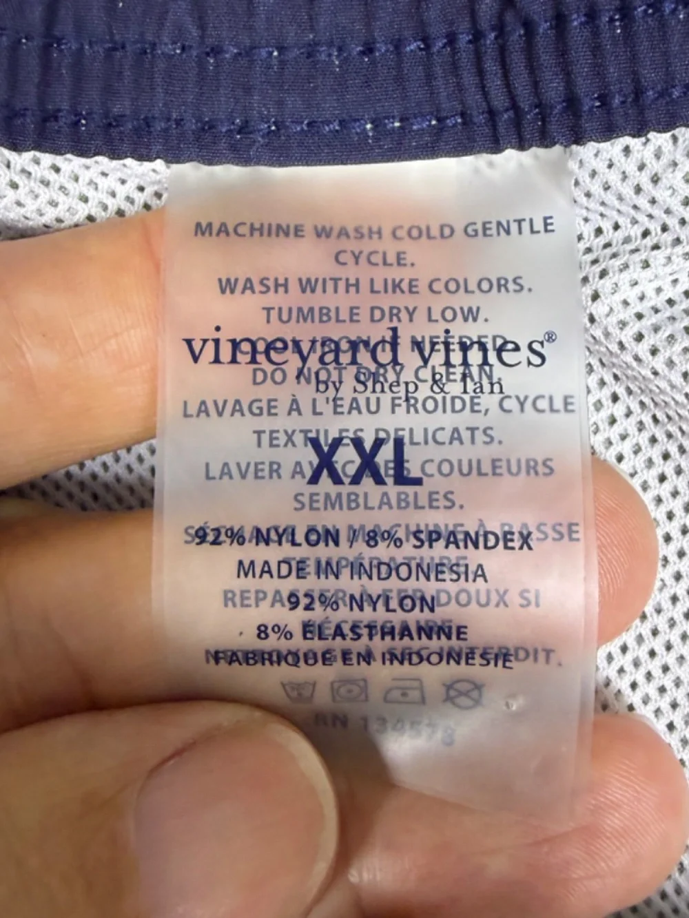 Vineyard Vines Swim Trunks Mens XXL Green Lined Textured Drawstring Swim Beach